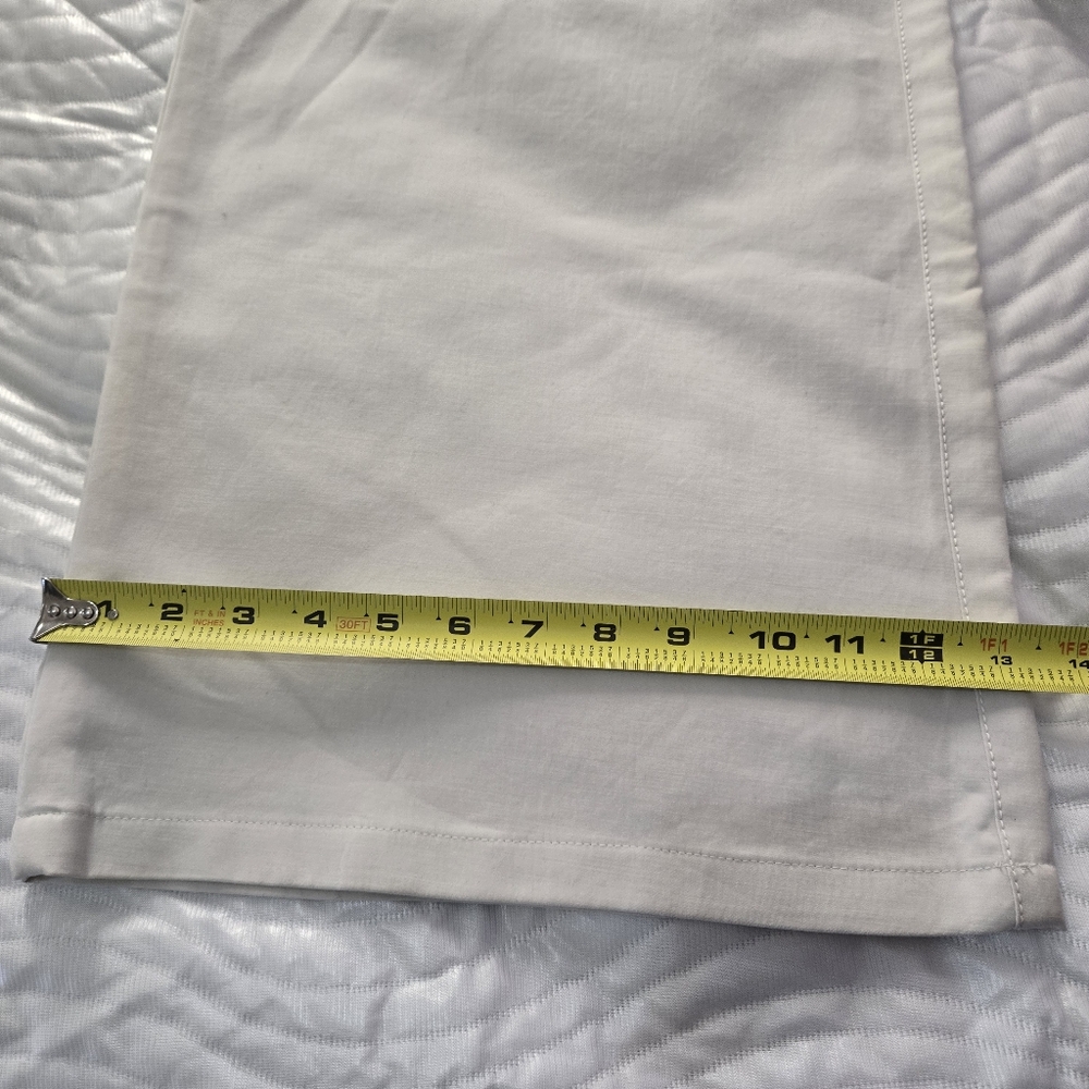 Wide-Leg Cream Pants - Picture 9 of 12
